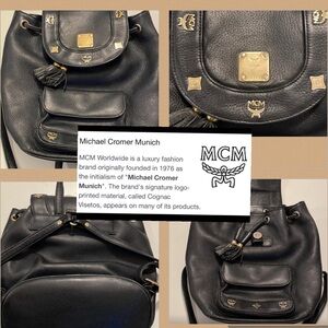 MCM Leather Backpack